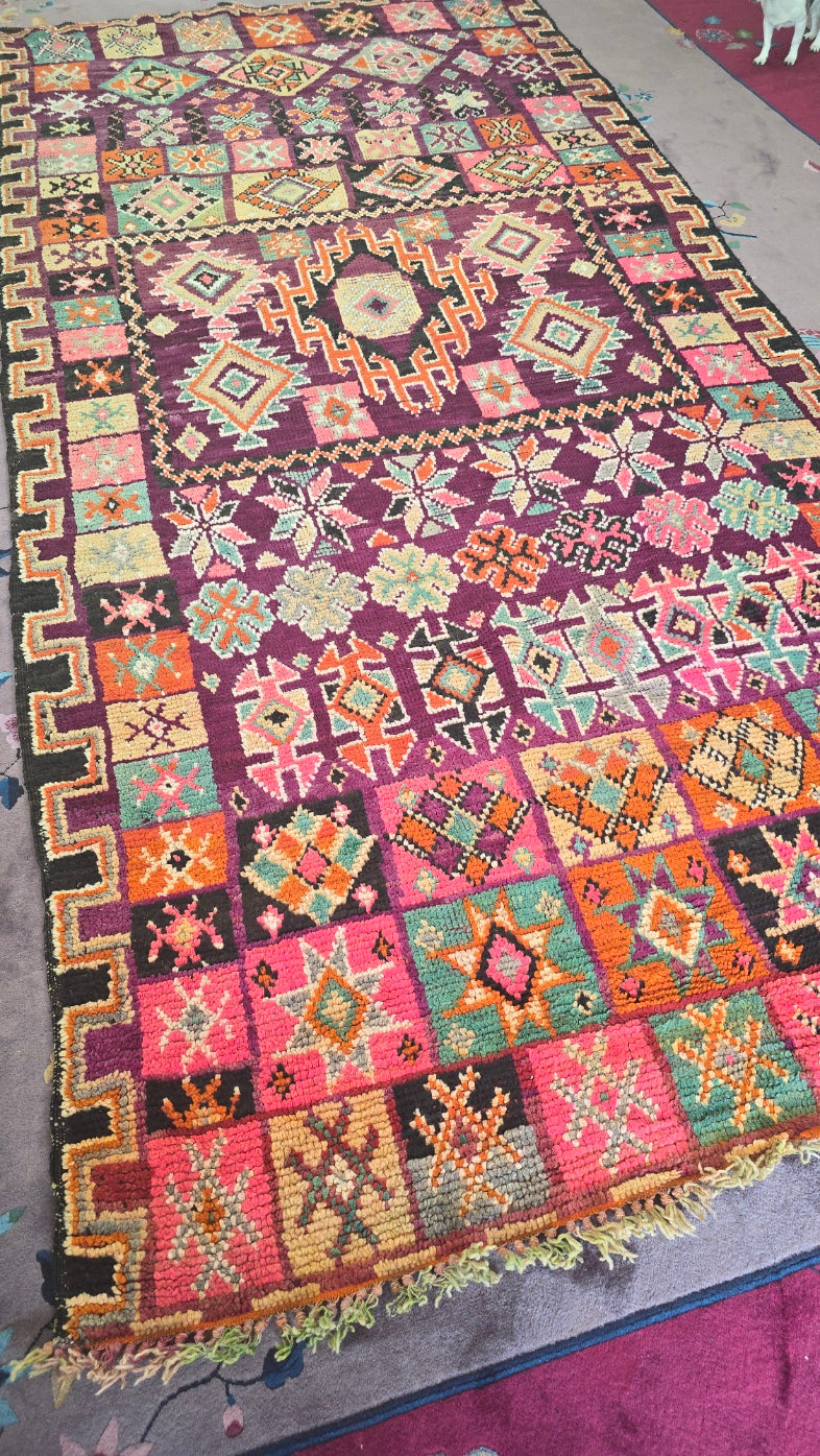 Tribal Shaggy Moroccan-Style Rug – Handwoven Belonged to Miley Cyrus!, Size 6x12
