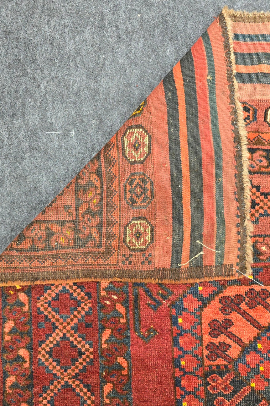 Antique Ersari Turkoman Rug Circa 1900s – Handwoven Tribal Design (7.5 x 11)