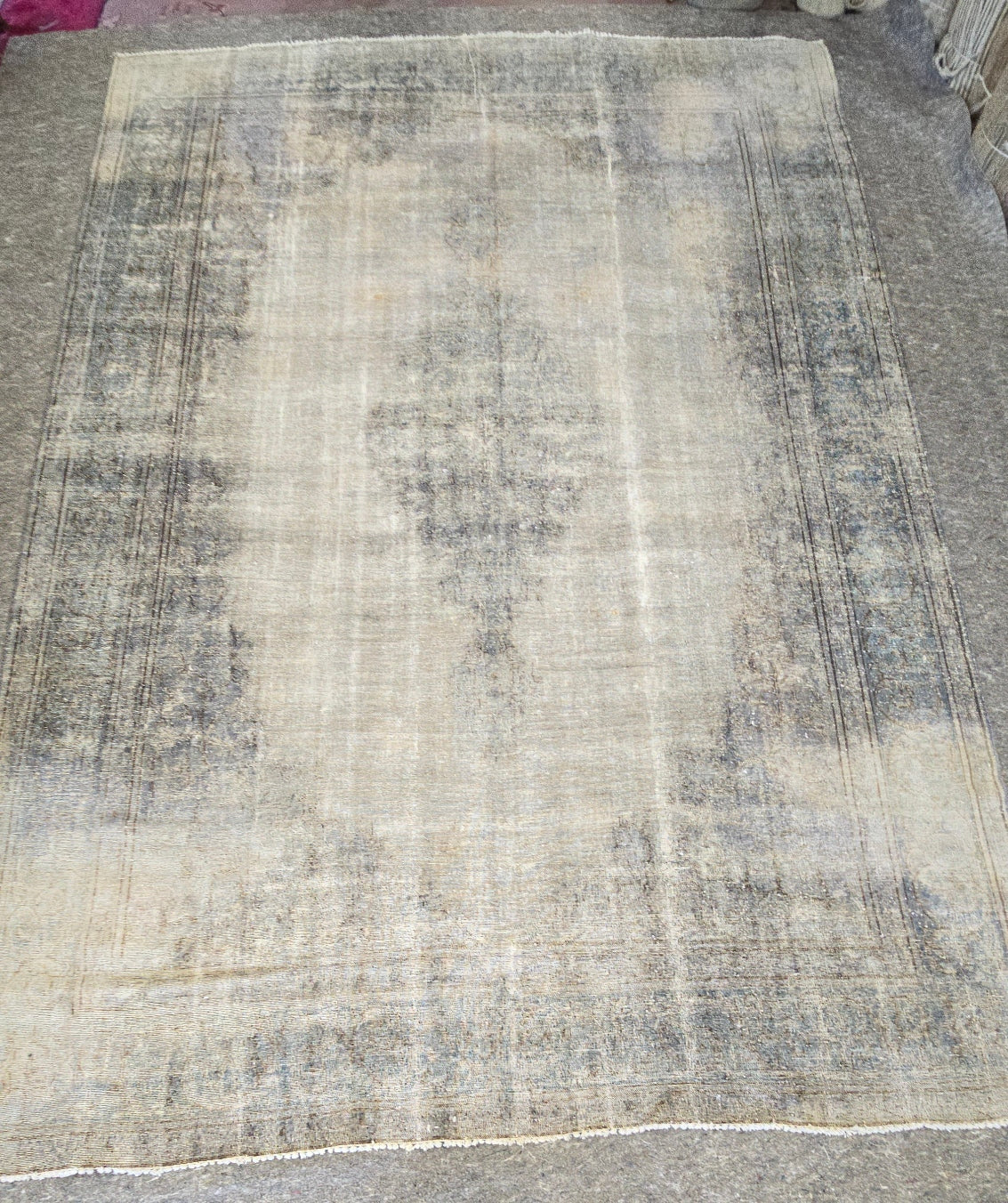 10406 – 9 x 13.6 ft | Distressed Overdyed Persian Rug