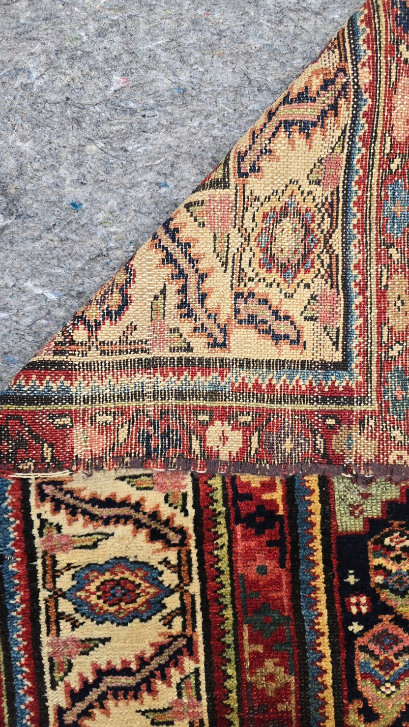 Early 20th Century Vintage Malayer Rug | Handwoven Persian Wool Carpet ( 4.3 x 10.5)