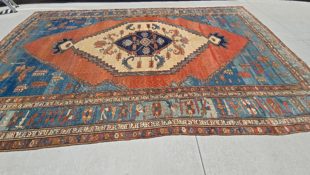 19th Century Palace sized Bakshaish 12.6x19.5