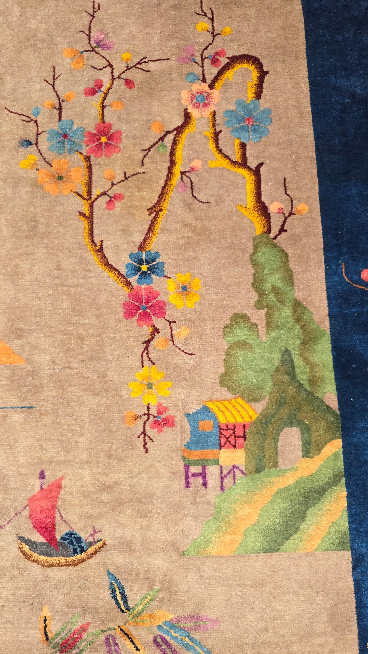 1920s Art Deco Nichols Chinese Rug 9x12