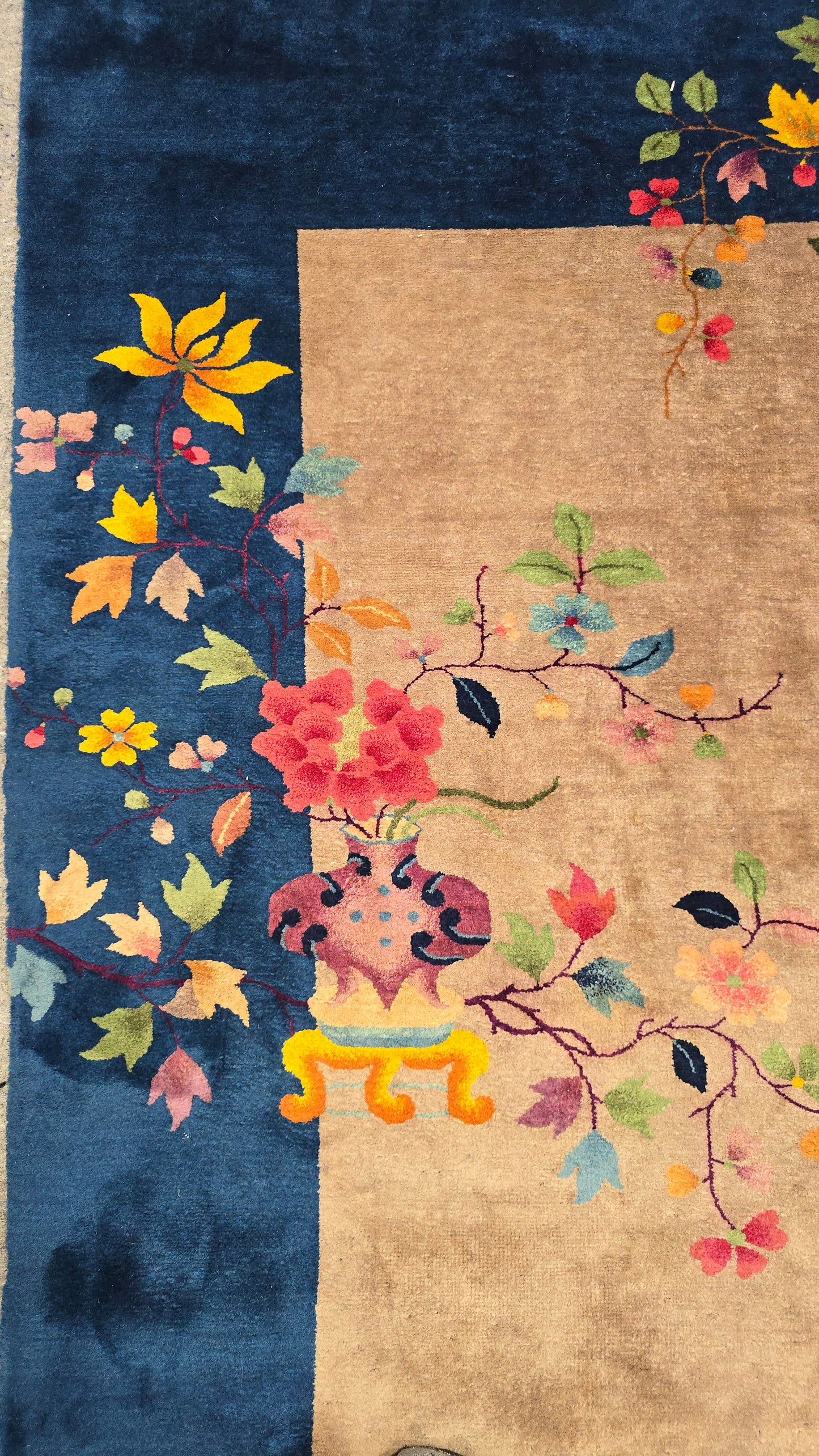 1920s Art Deco Nichols Chinese Rug 9x12