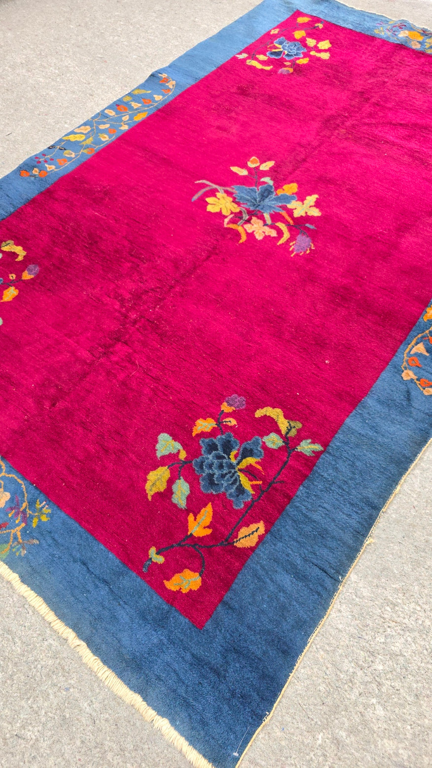 1920s Art Deco Nichols Chinese Rug 6 x 8.7 (10436)