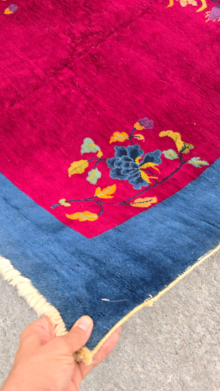 1920s Art Deco Nichols Chinese Rug 6 x 8.7 (10436)