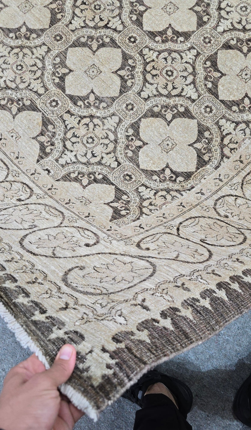 Tabriz Teawash Rug 8.8 x 11.9 (10438)