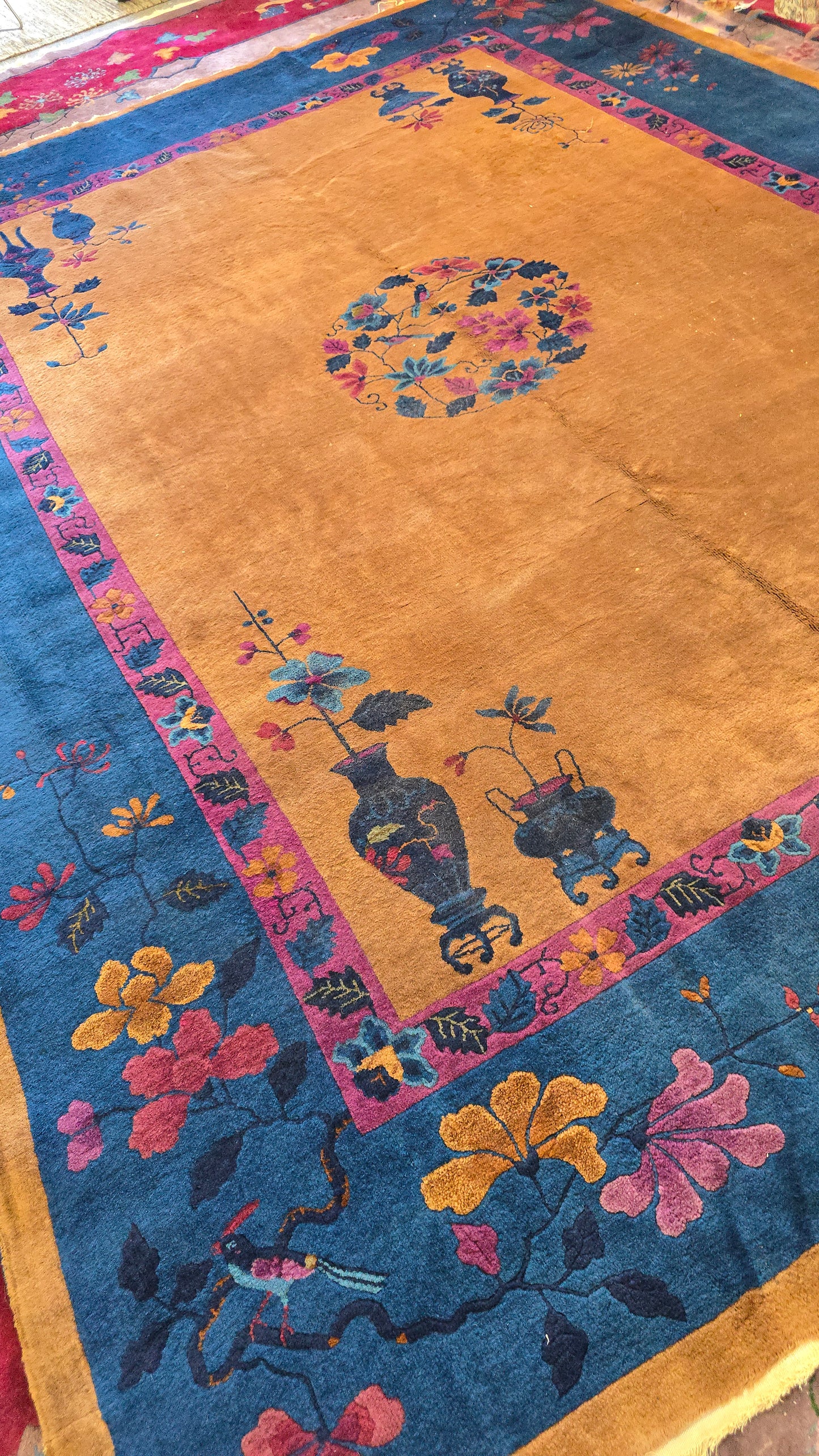 1920s Art Deco Nichols Chinese Rug 9x12