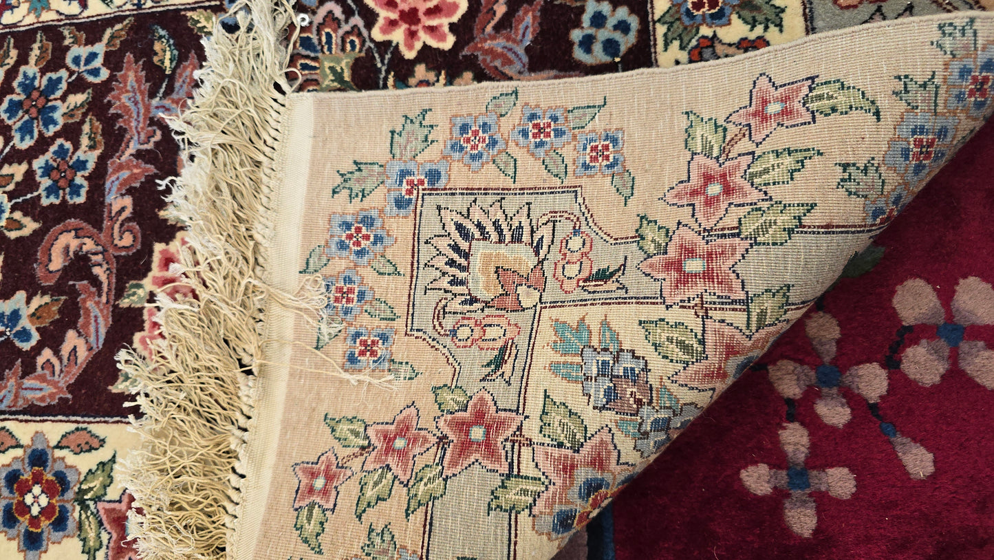 Antique Persian Tabriz Rug – Hand-Knotted Floral Area Rug 9X12