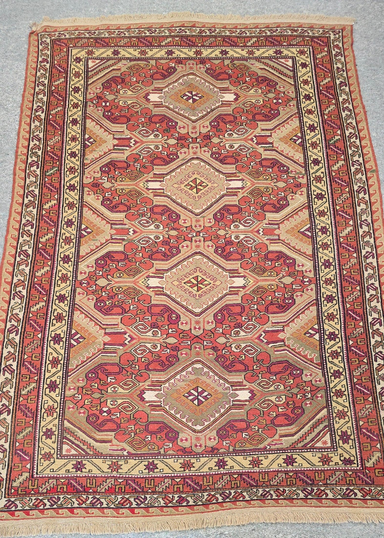 VIntage Persian Soumak Kelim 6.1 x 8.9 (5182)