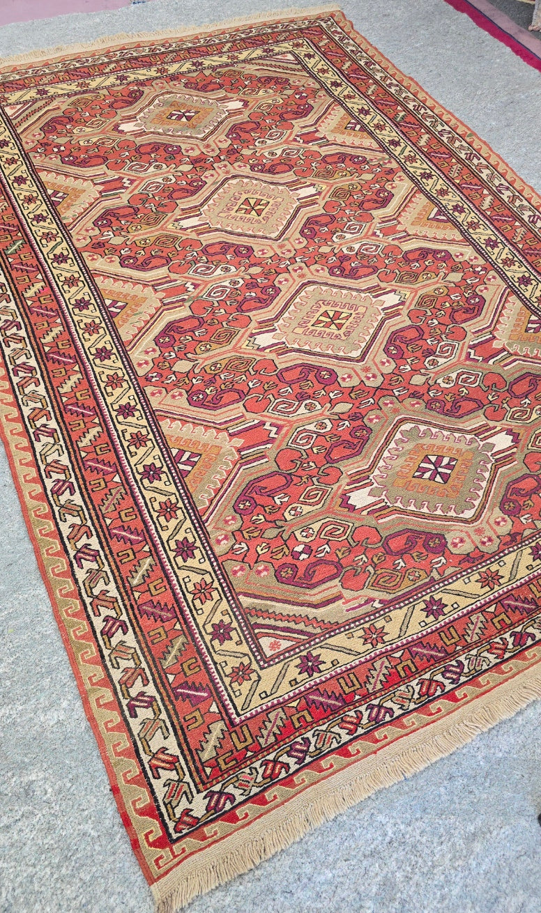 VIntage Persian Soumak Kelim 6.1 x 8.9 (5182)