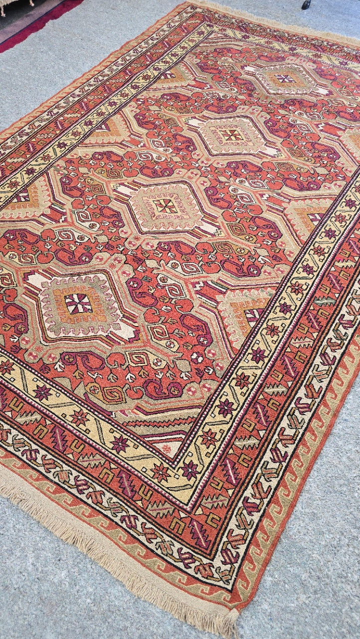 VIntage Persian Soumak Kelim 6.1 x 8.9 (5182)