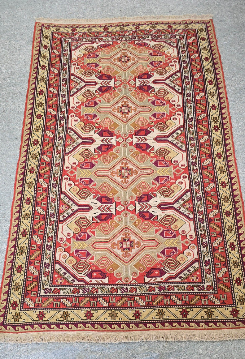 VIntage Persian Soumak Kelim 6 x 9
