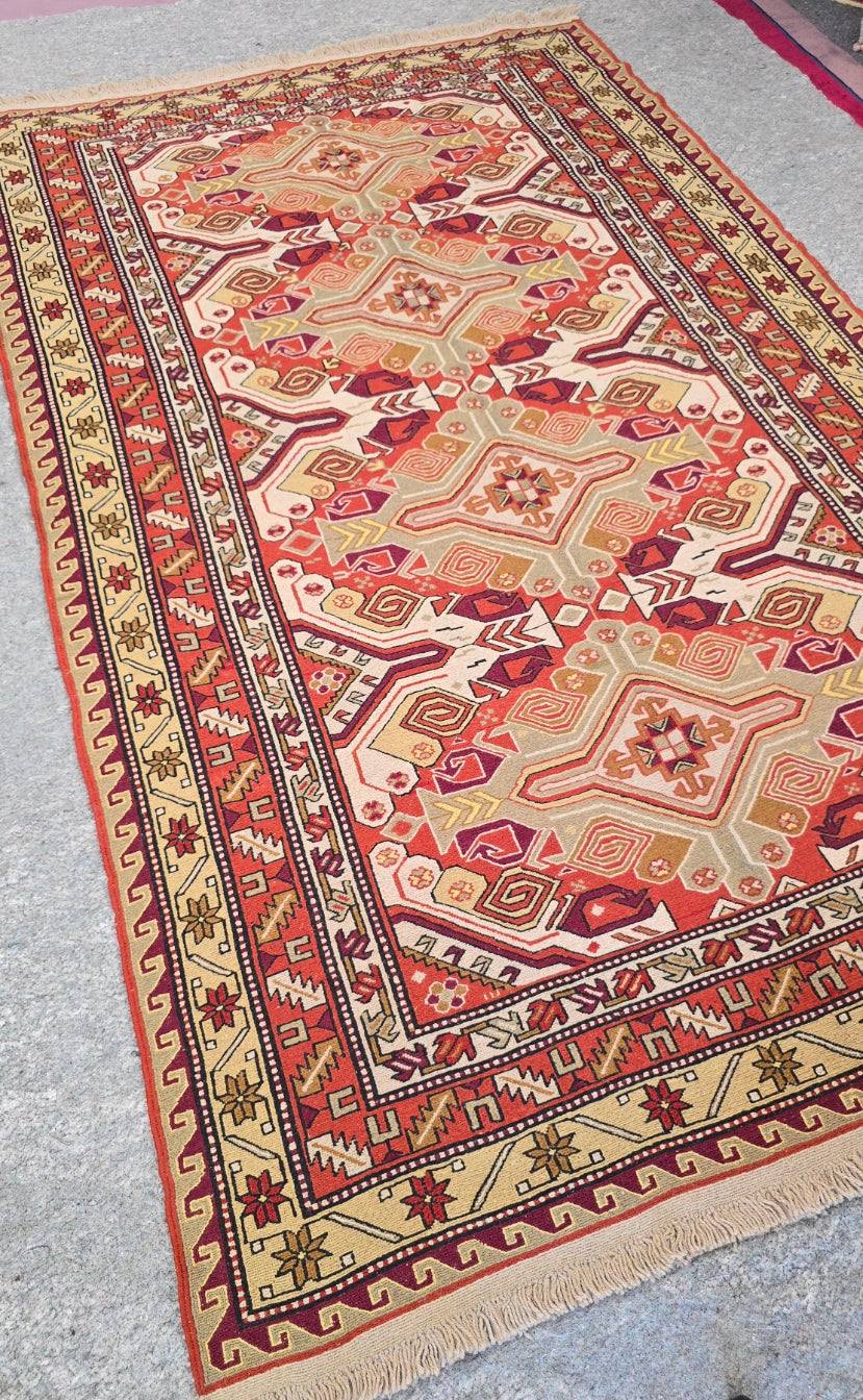VIntage Persian Soumak Kelim 6 x 9