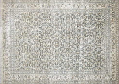 Antique Tabriz Persian Rug – Large Handwoven Wool Area Rug (8'1" x 11'5") #220106