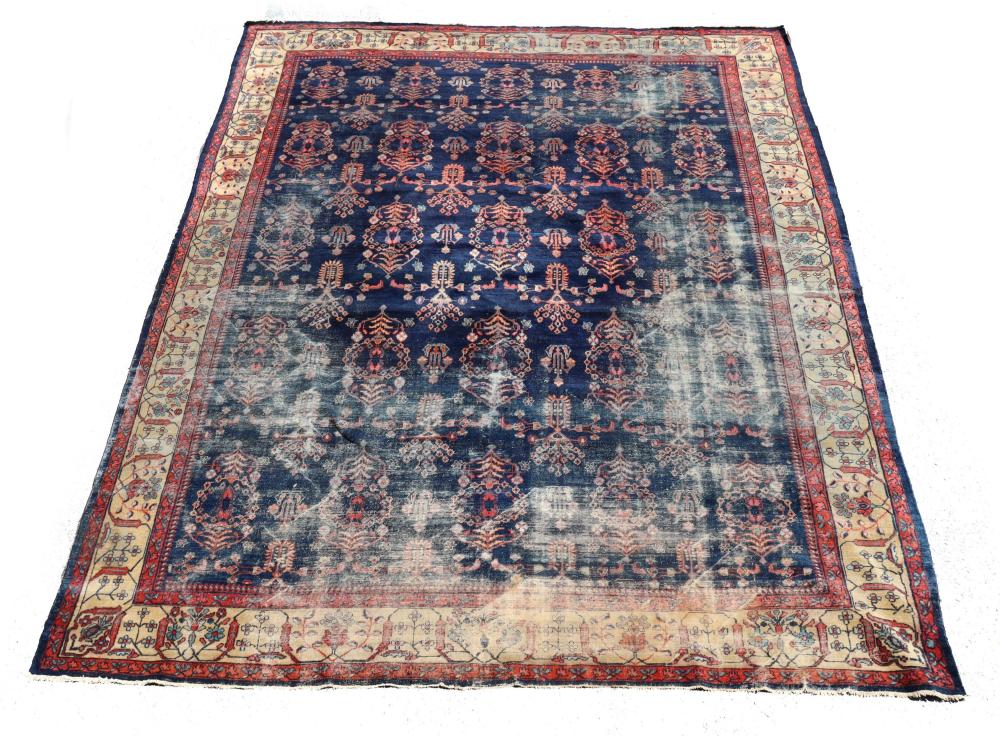 Antique 100 year old 10x14 Blue Lilihan