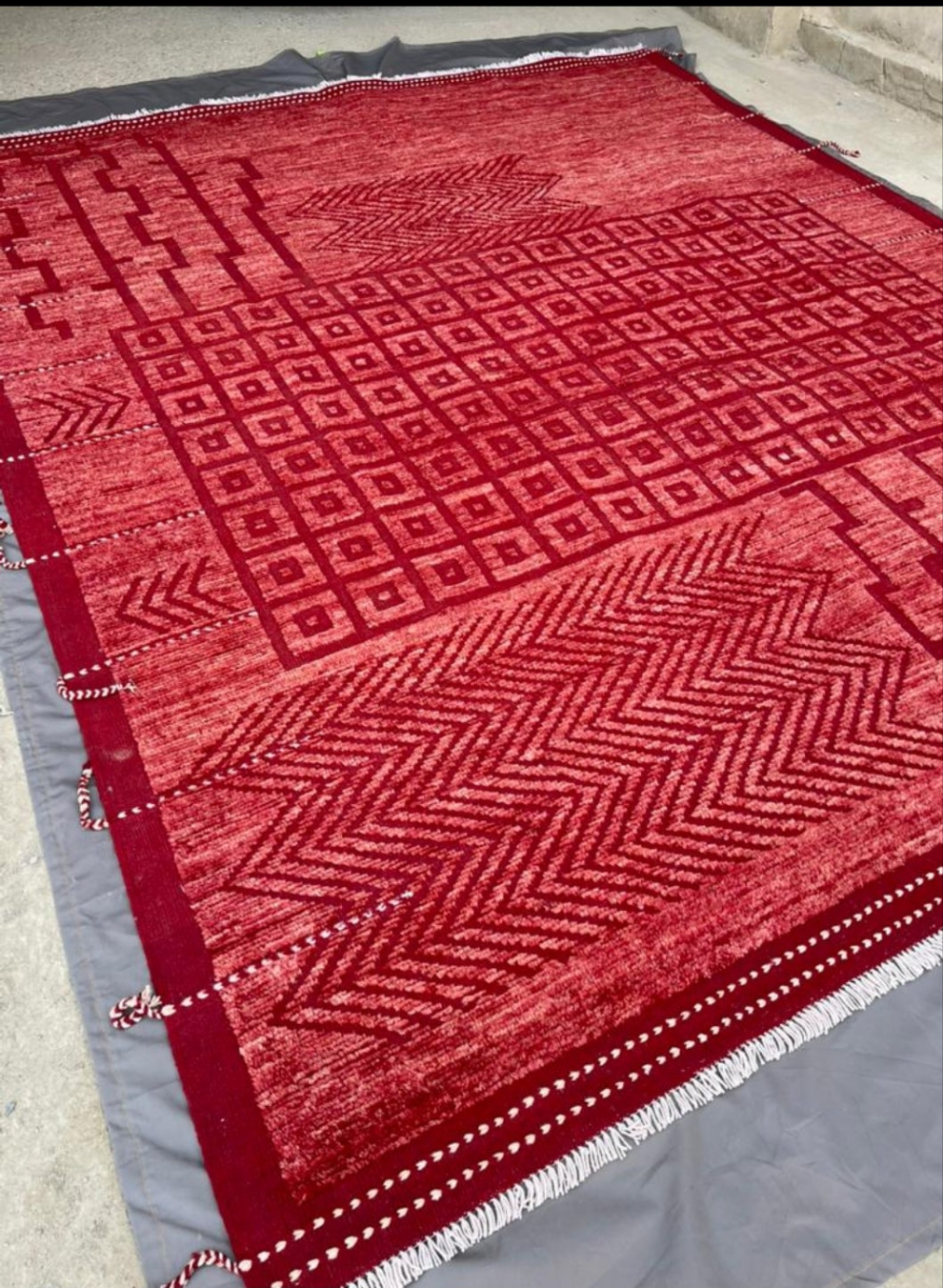"The John Ahmad Rug" – In candy apple red