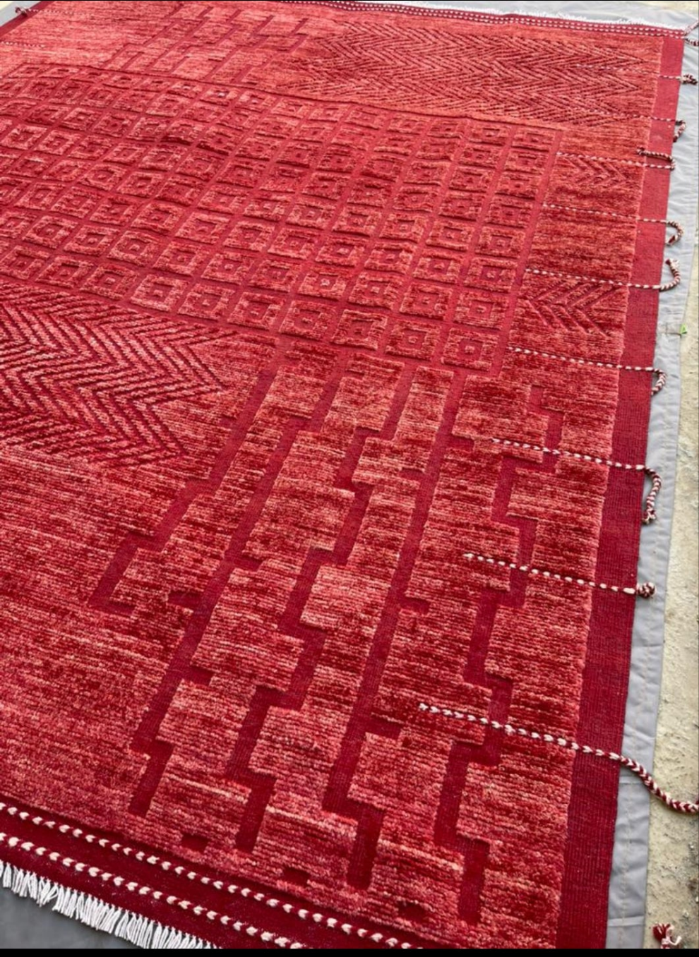 "The John Ahmad Rug" – In candy apple red