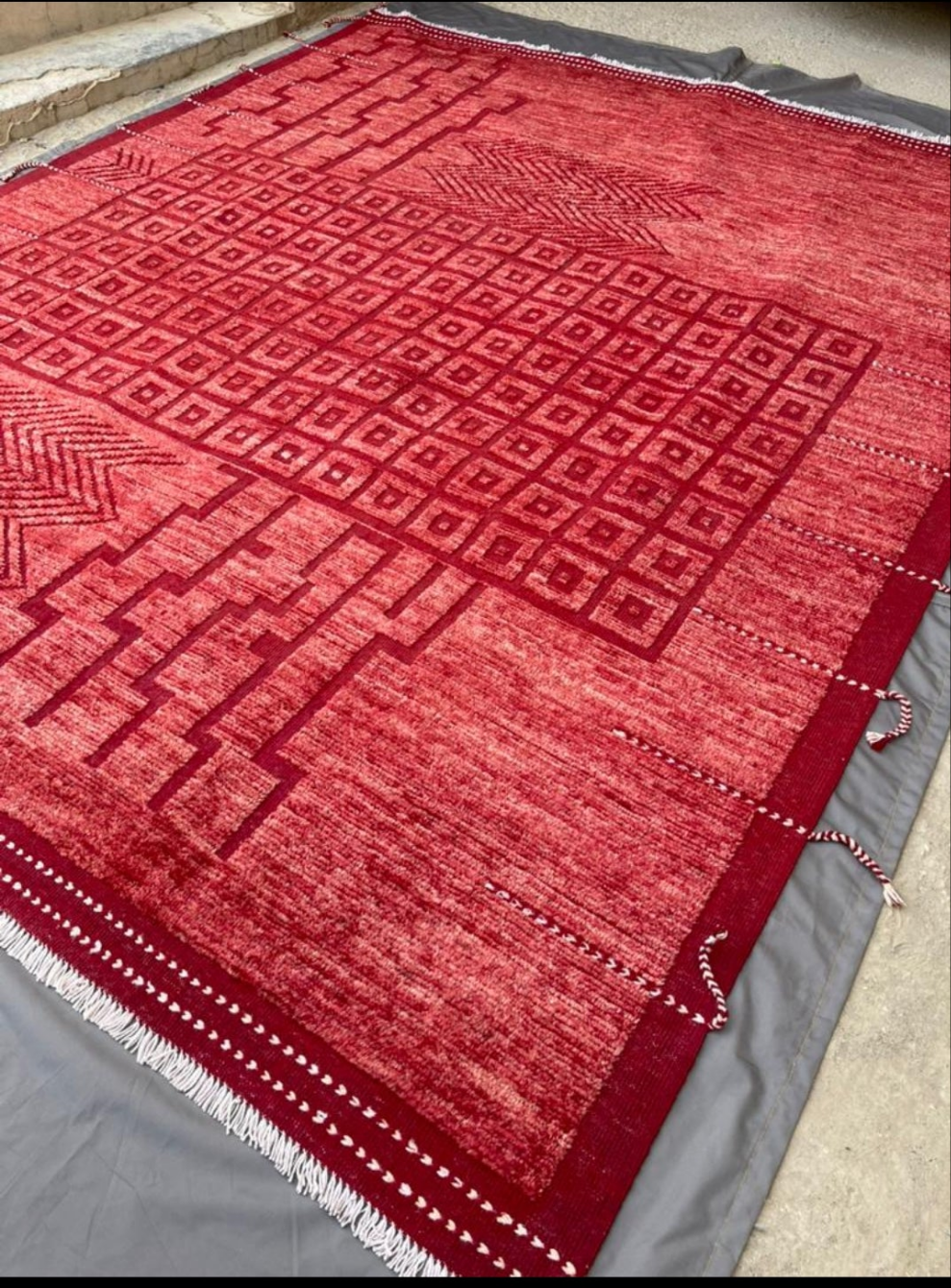 "The John Ahmad Rug" – In candy apple red