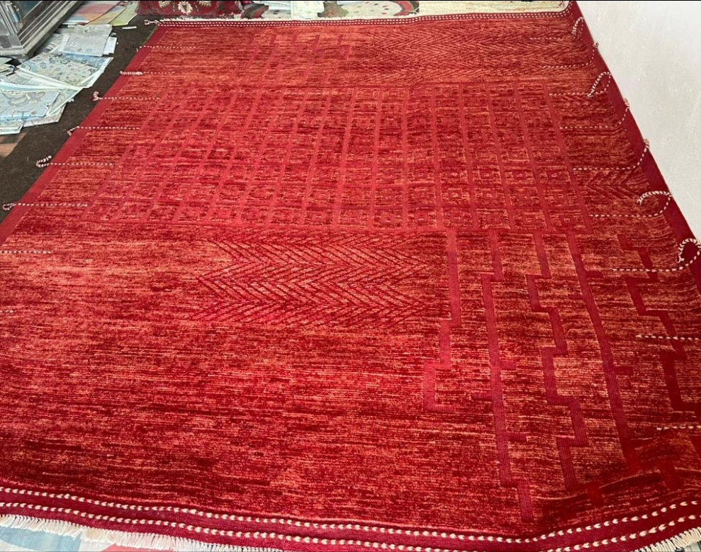"The John Ahmad Rug" – In candy apple red