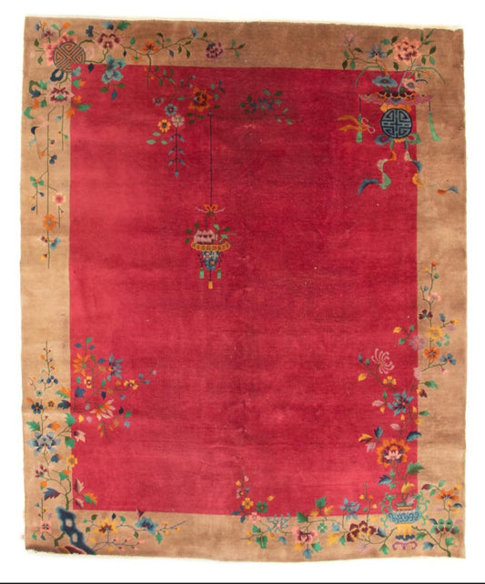 Art Deco Chinese Nichols Rug Circa 1920s 8.6x11.6