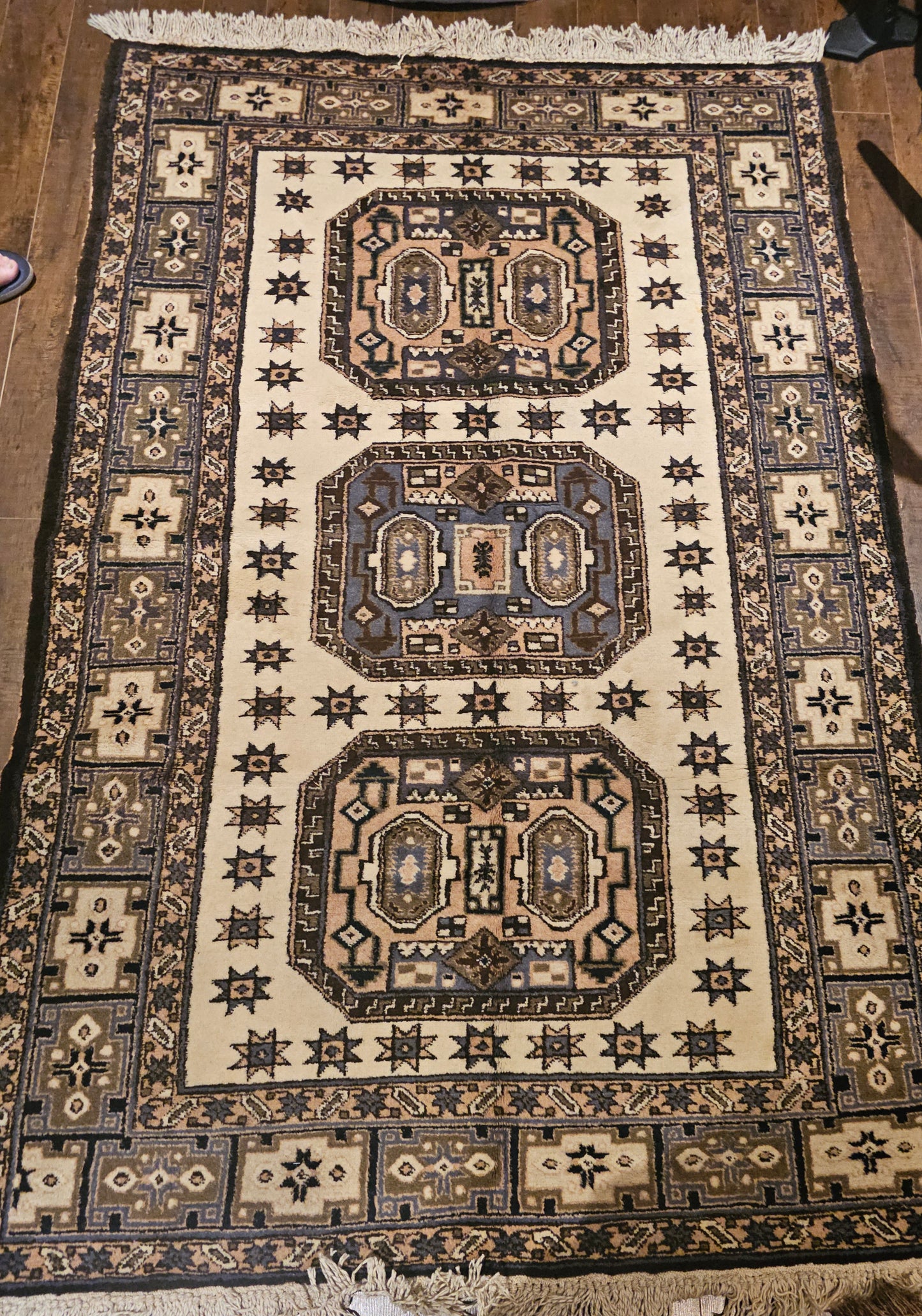 Vintage Persian Ardebil Rug – Handwoven 4.5 x 7.5 ft | Authentic Antique Wool Carpet (#21169)
