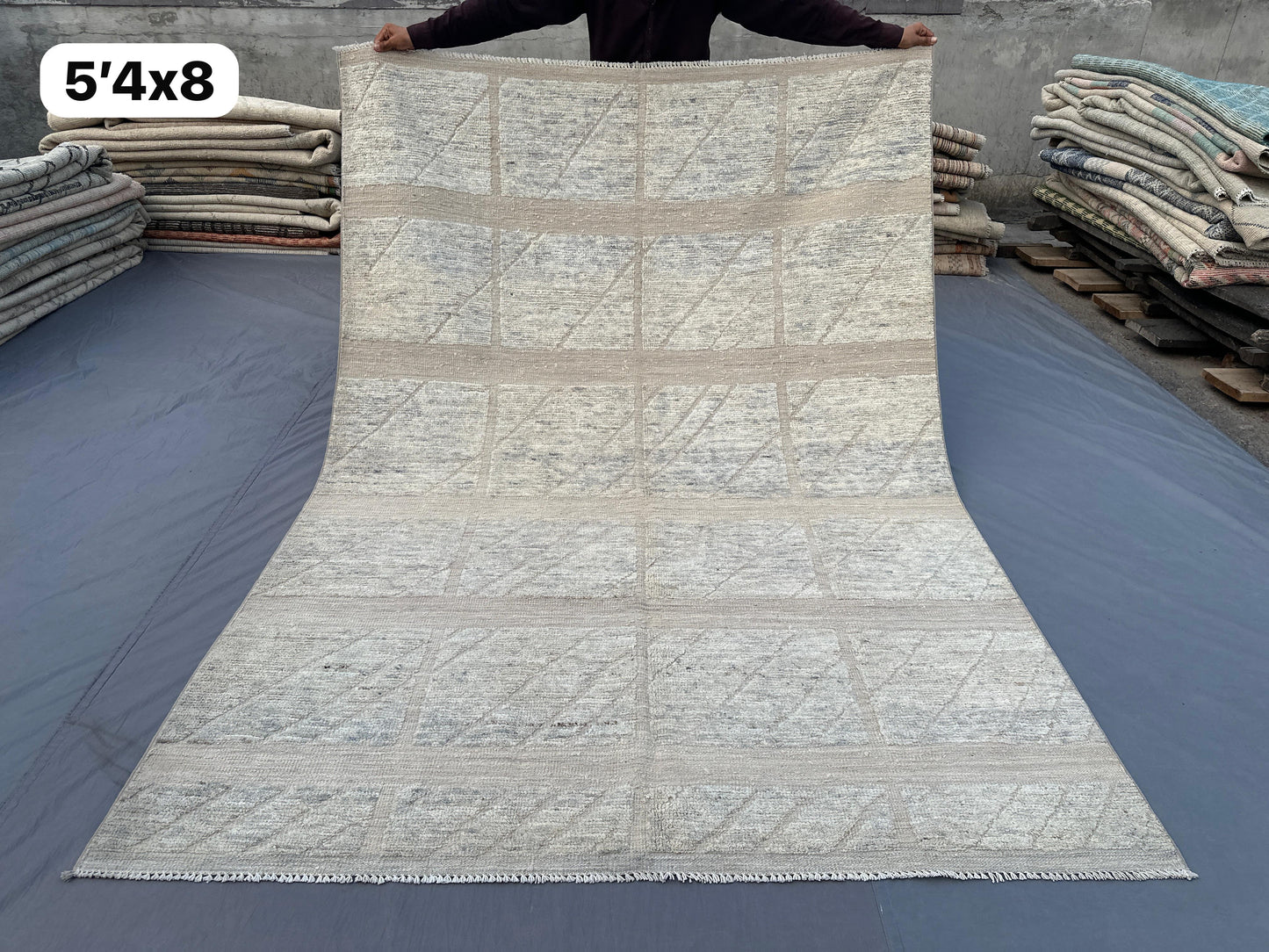 Handwoven Moroccan Style Rug - 5x8