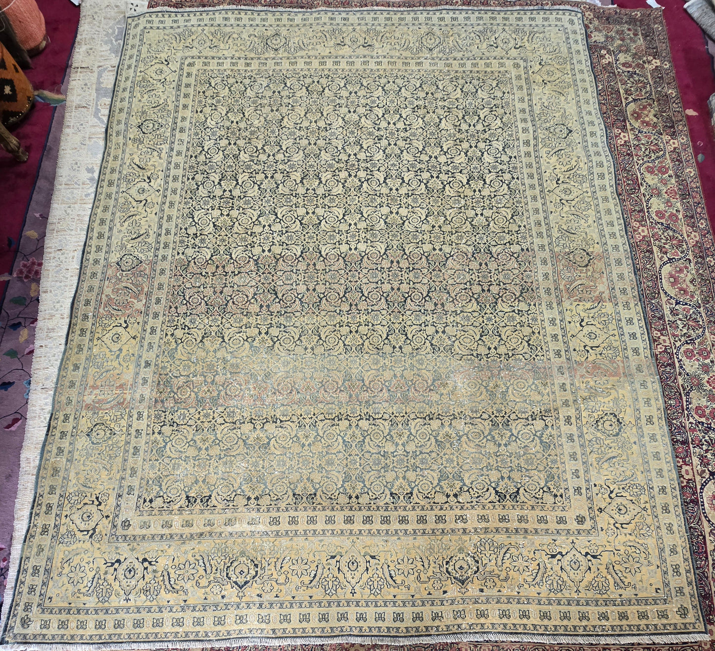 Antique Persian Tabriz Rug – Hand-Knotted Wool (Circa 1930) (#10335) – 7.8 x 9.7