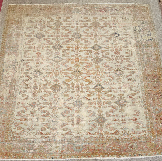 Antique Ziegler Rug – Hand-Knotted Wool (Circa Late 19th Century) (#9931) – 8.4 x 10