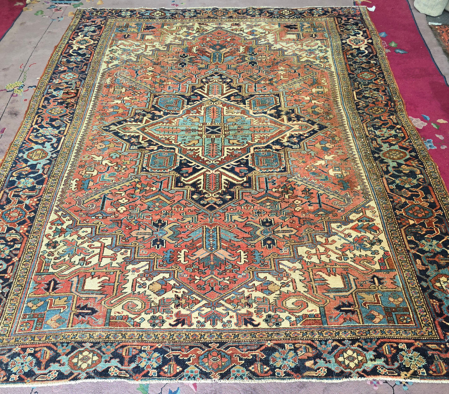 10289 Antique Heriz CIrca 1920