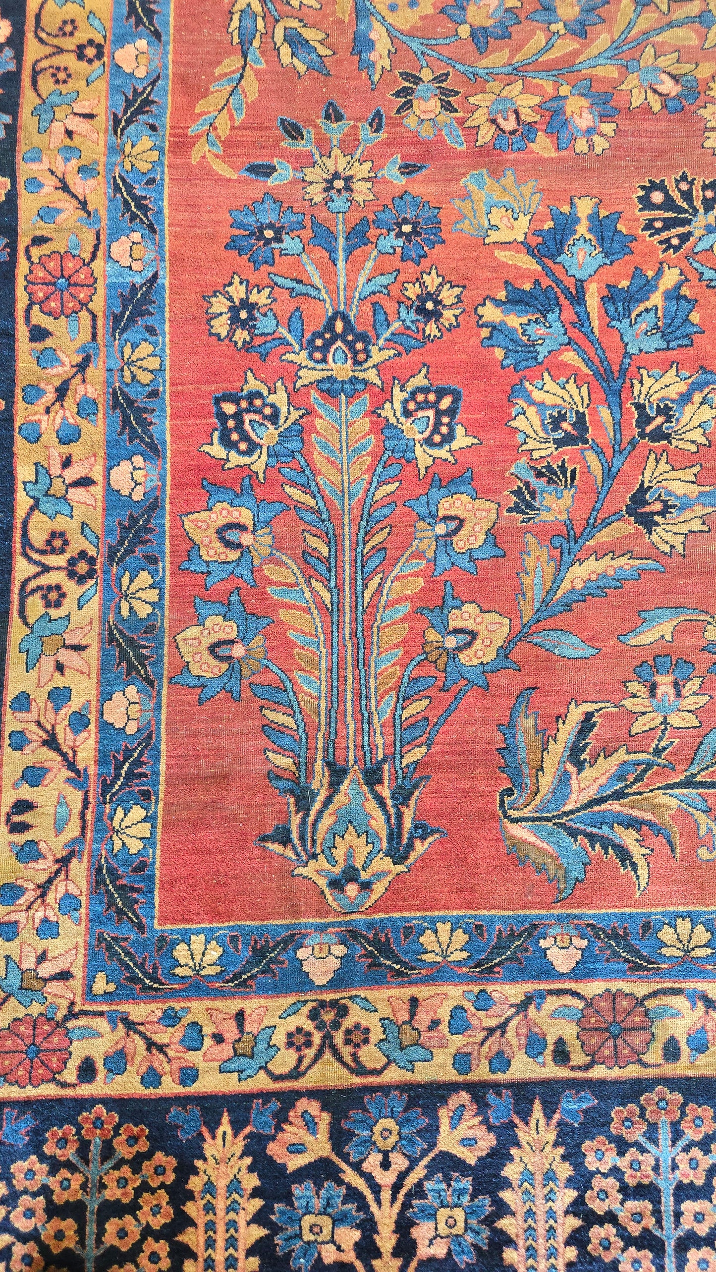 Antique Large Persian Kashan Rug – 9 x 12