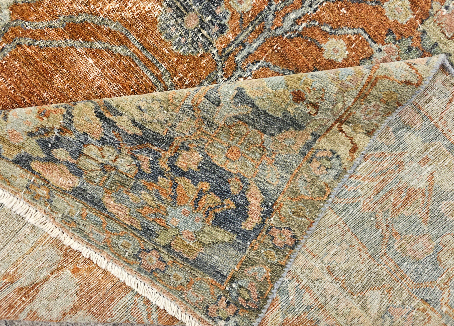 Antique Persian Lilihan Rug – Hand-Knotted Wool (Circa Early 20th Century) (#9225) – 7 x 13