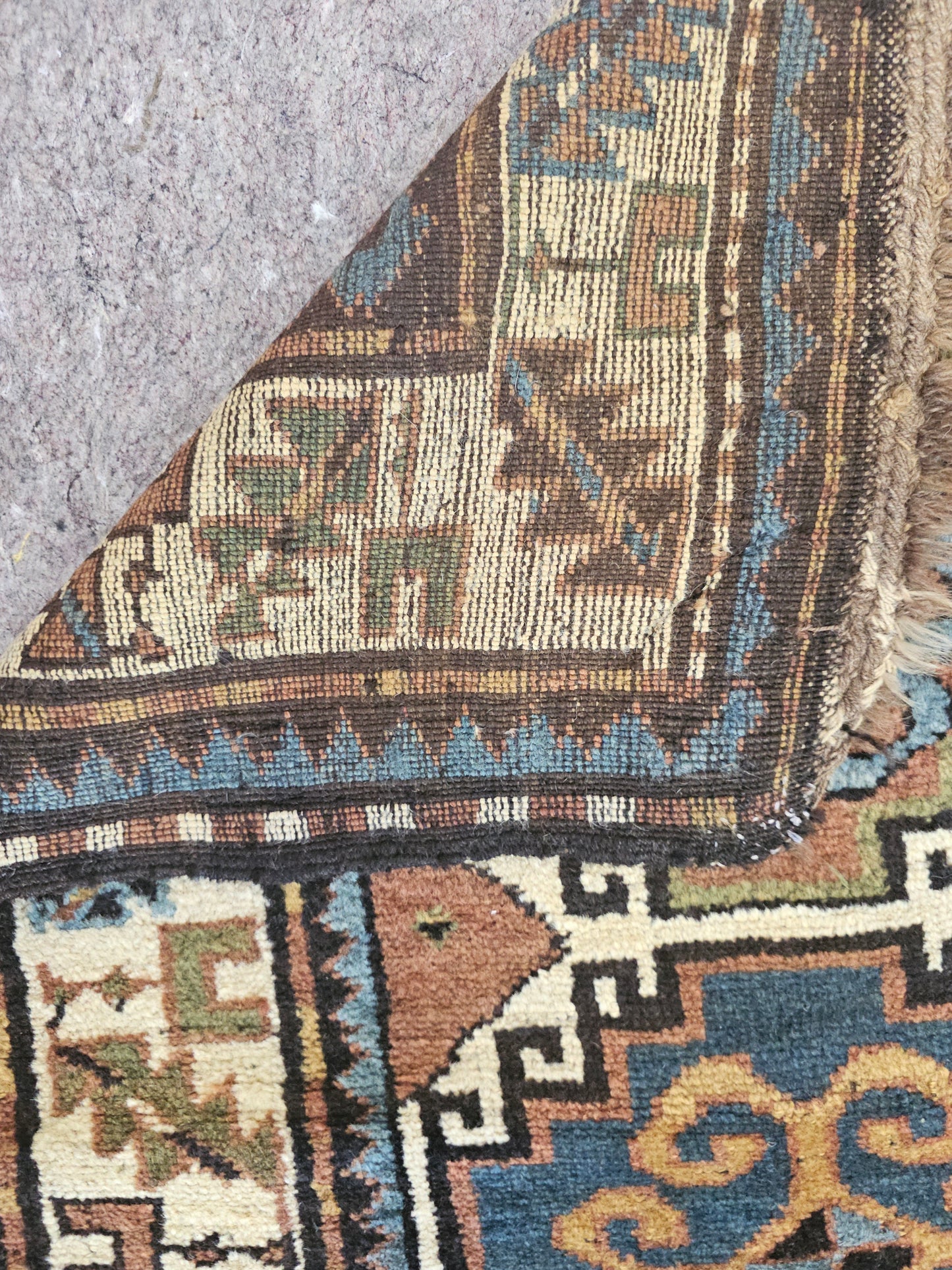 Antique Kazak Rug – Handwoven Tribal Wool (Circa 1880) (#10218)