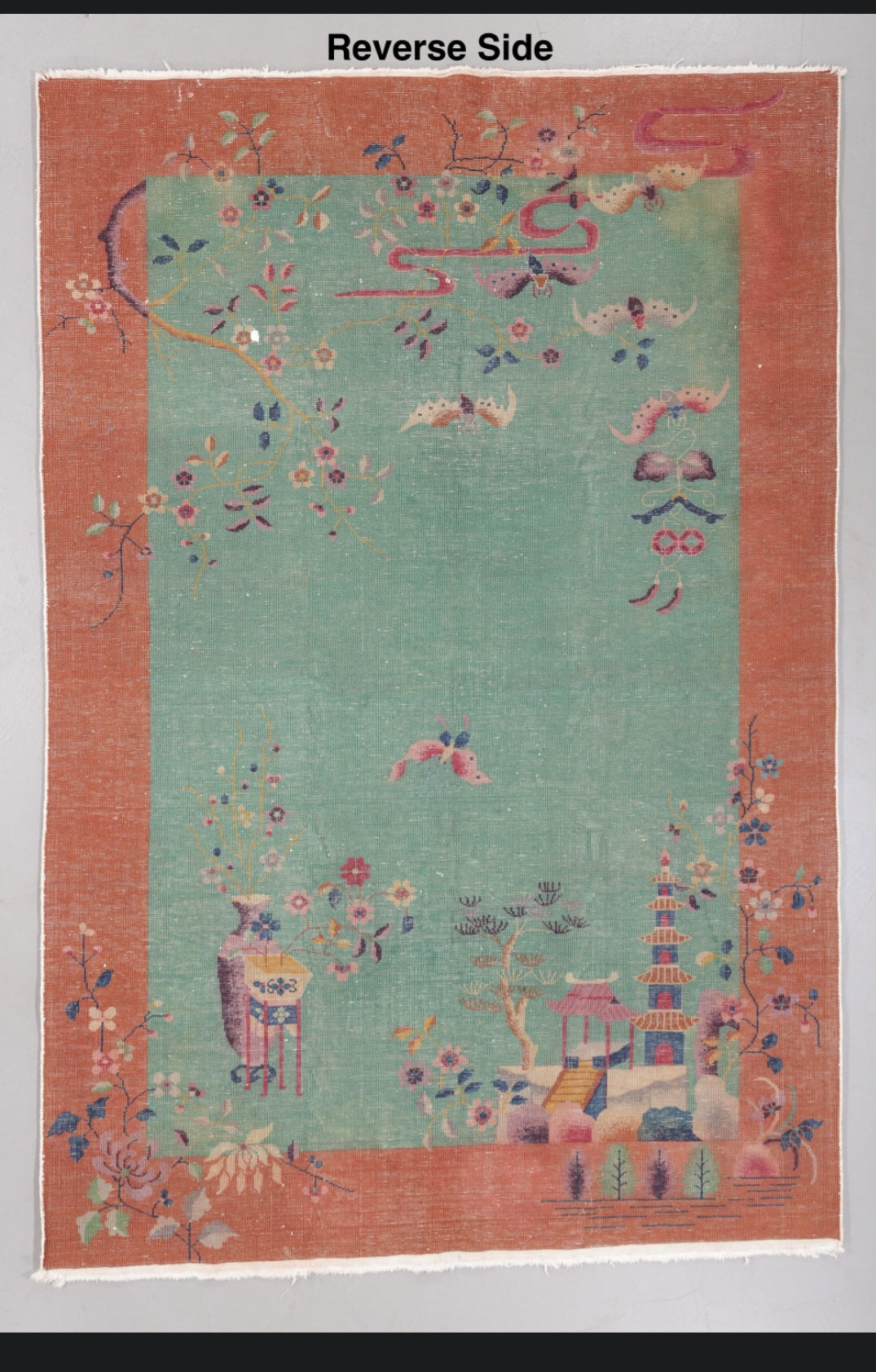 Antique Art Deco Nichols Chinese Rug 6x9