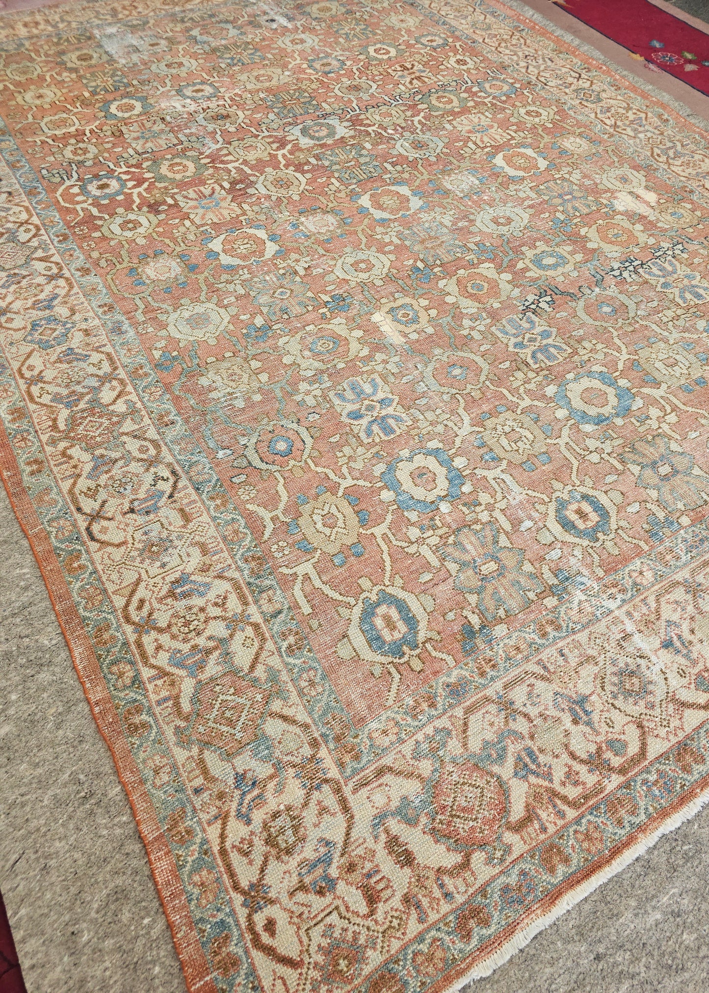 Antique Persian Sultanabad Rug – Hand-Knotted Wool (Circa Late 19th Century) (#9317) – 8.3 x 12.5