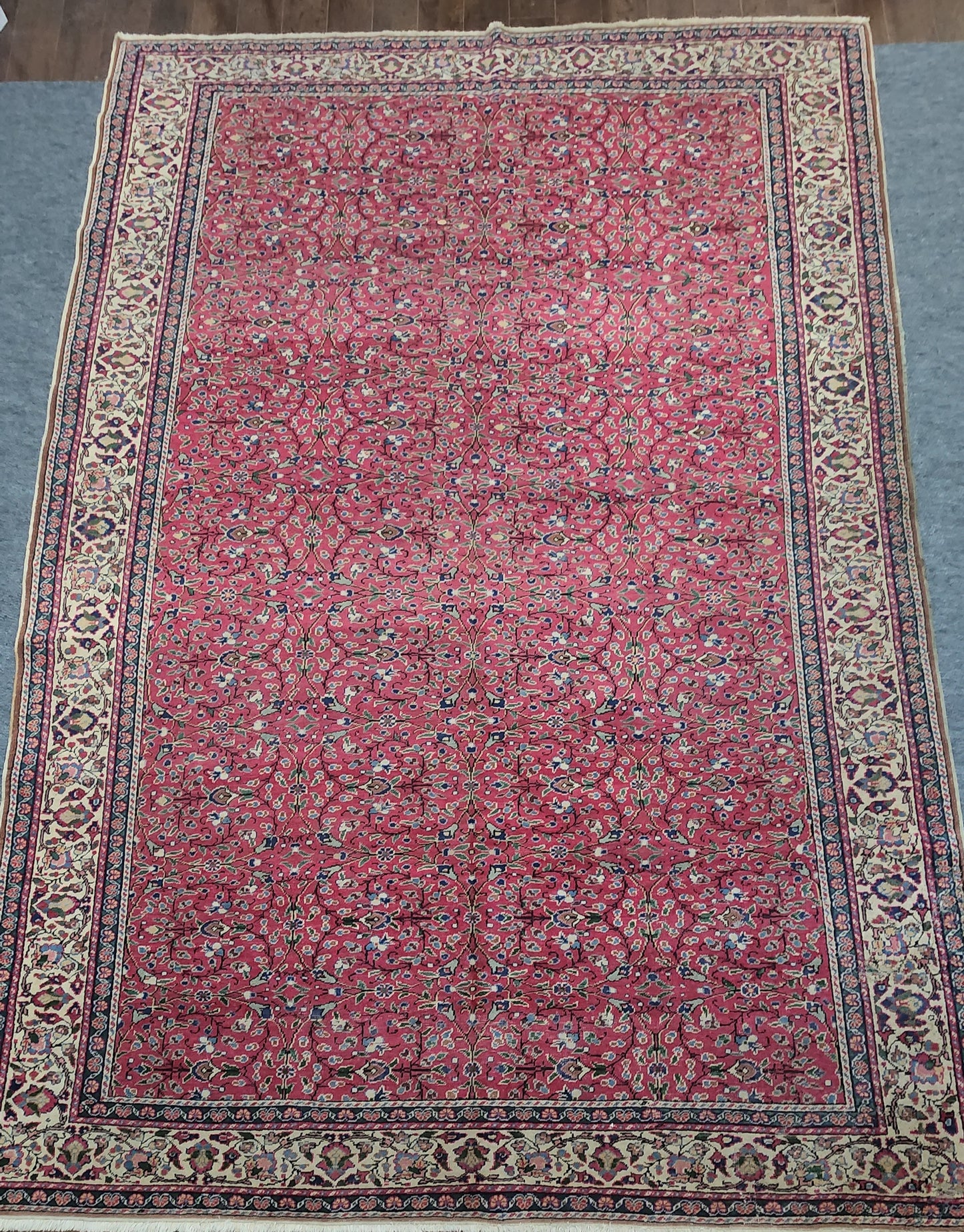 Antique Turkish Kaisari Rug – Hand-Knotted Wool (6.5 x 9.7)