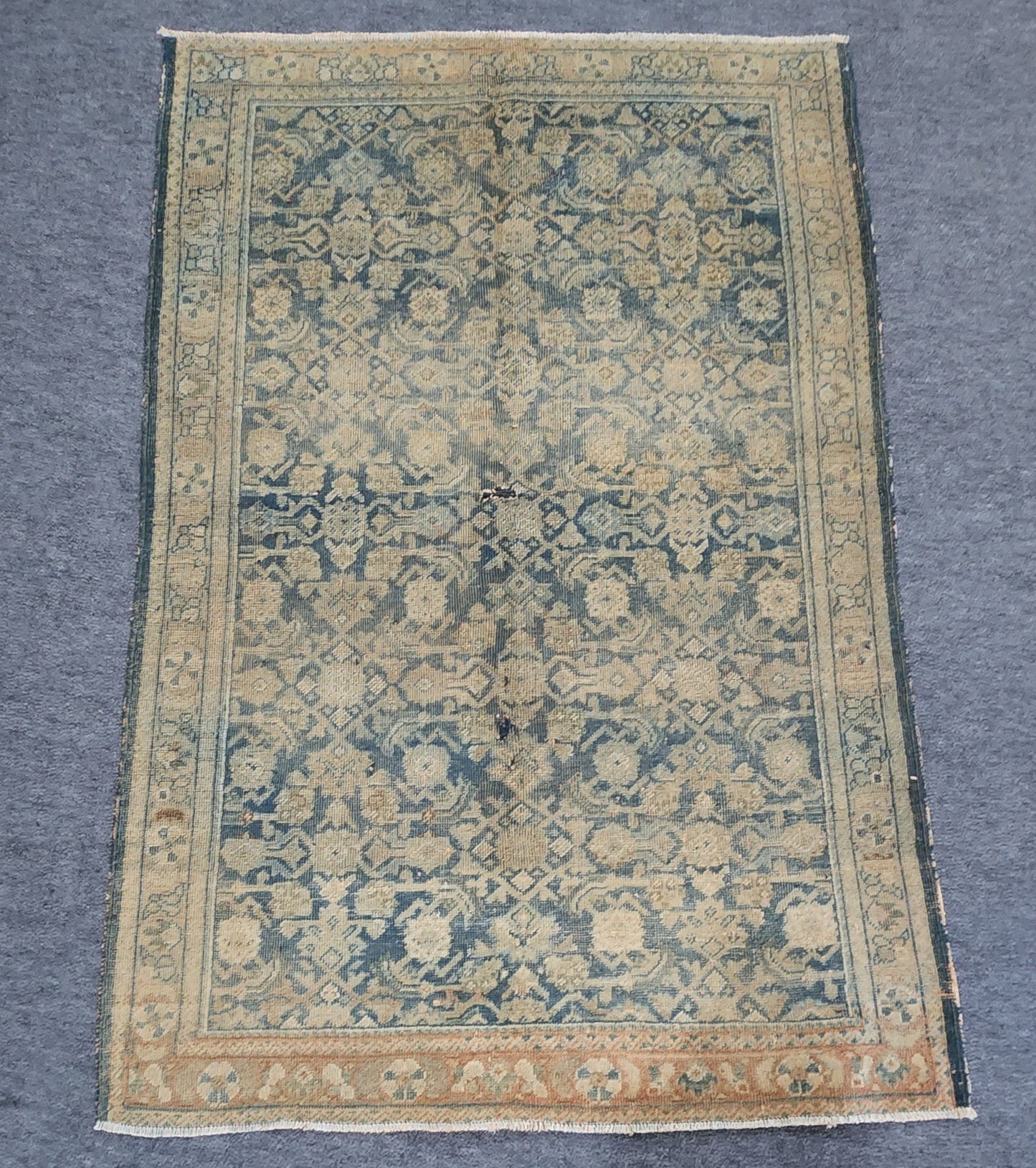 Antique Persian Malayer Rug – Hand-Knotted Wool (4.4 x 6.8)