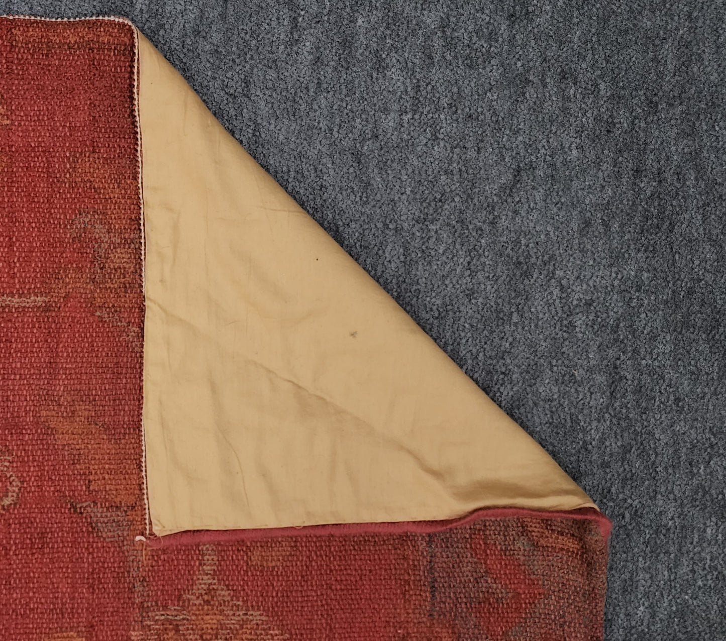 Vintage Turkish Oushak Rug – 7.8 x 7.8 ft – Handwoven Wool