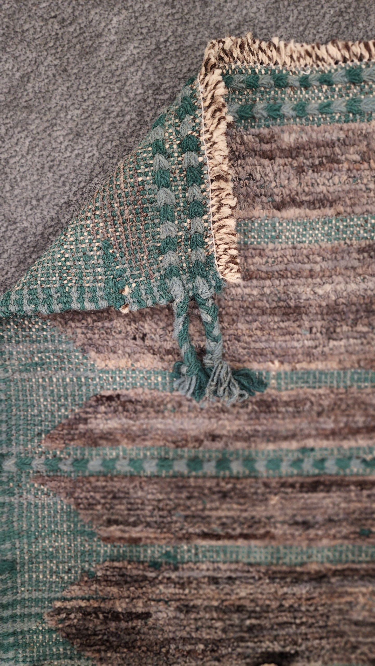 Dark Turquoise Moroccan Wool Runner – Handwoven 2.9 x 8 Tribal Design Rug