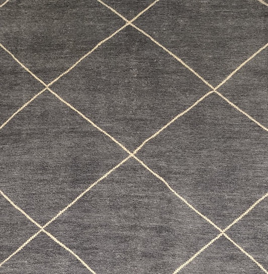 Modern Light Blue Afghan Rug