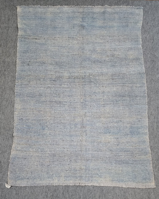 Vintage Blue Persian Kilim – 5 x 7 ft – Handwoven Wool