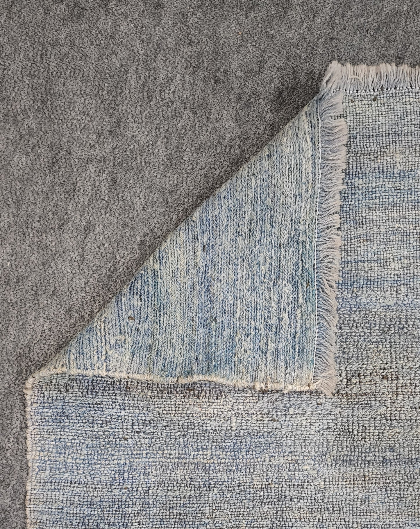 Vintage Blue Persian Kilim – 5 x 7 ft – Handwoven Wool