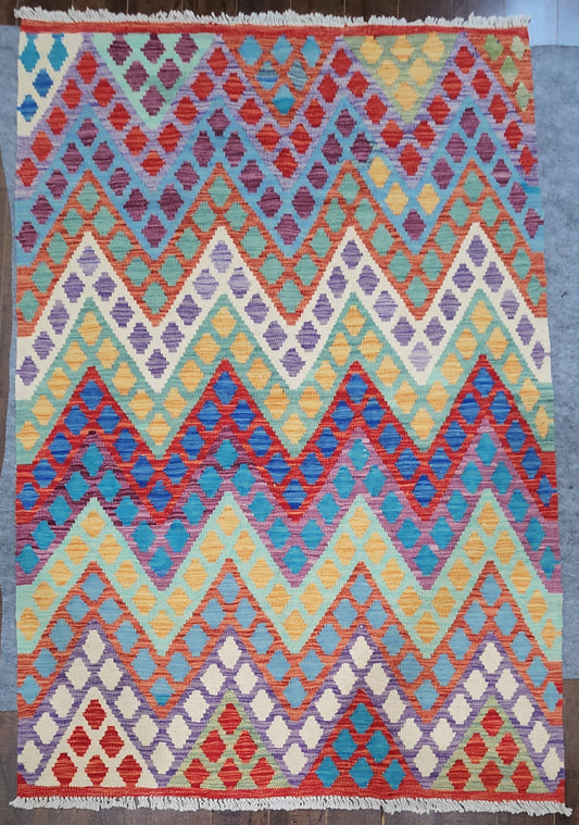 New Afghan Kelim # 0416