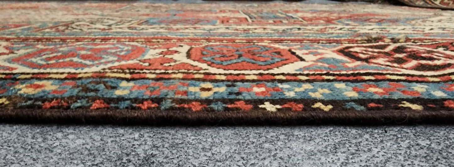 Antique Karabagh Rug – Hand-Knotted Wool (4 x 6.6) (#19203)