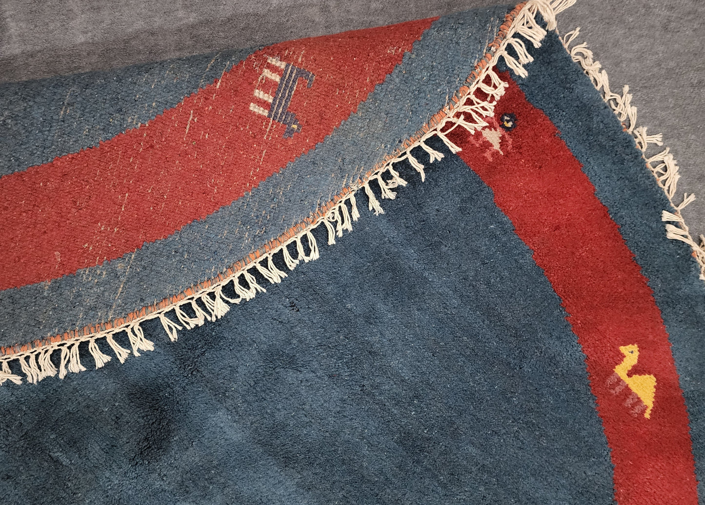 Round Gabbeh rug
