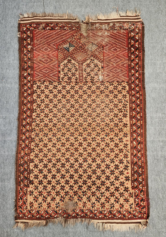 19th Century Ersari Prayer Rug – 3 x 5
