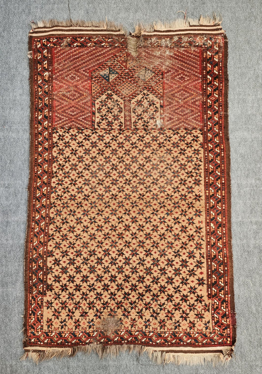 19th Century Ersari Prayer Rug