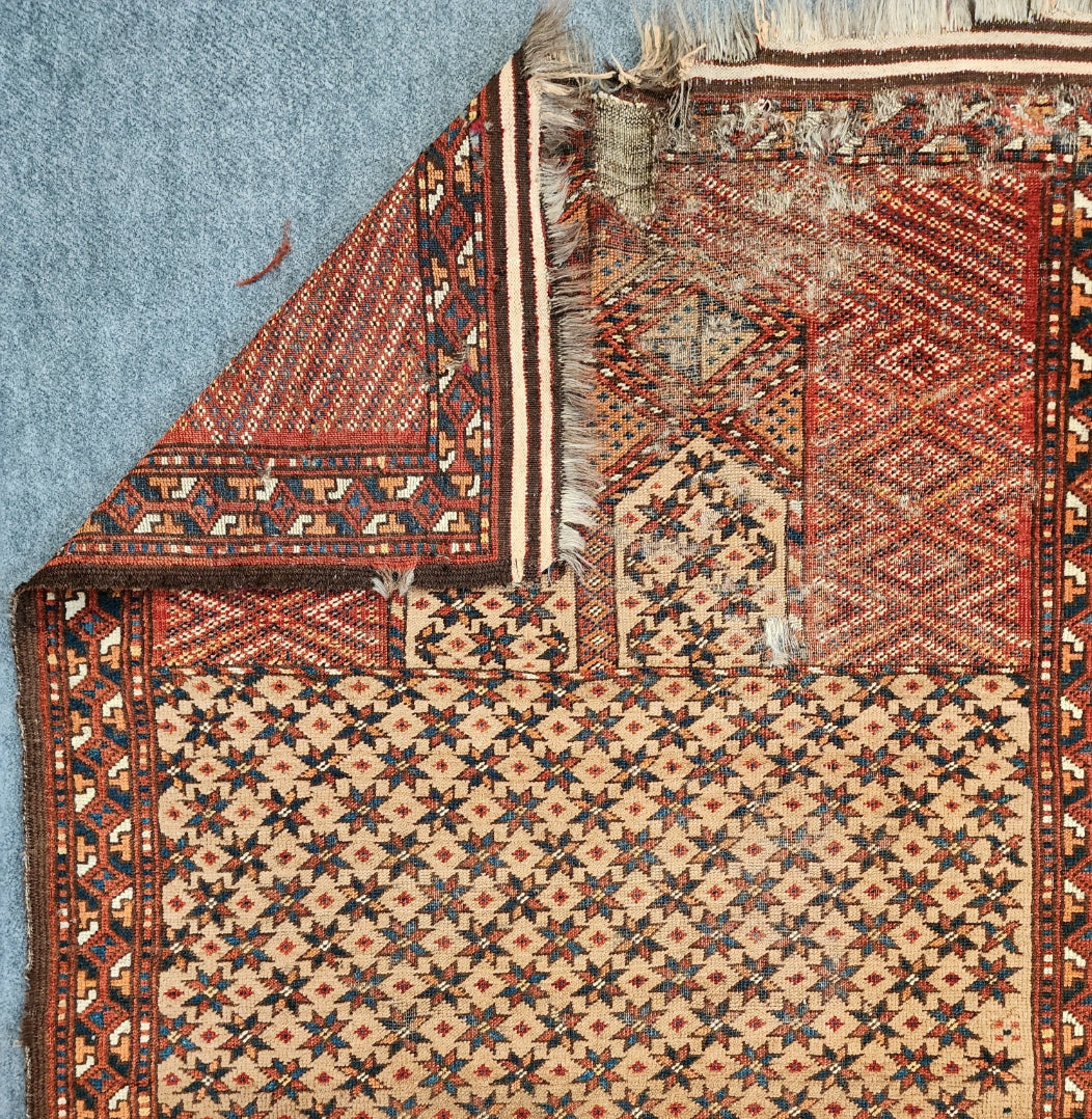 19th Century Ersari Prayer Rug – 3 x 5