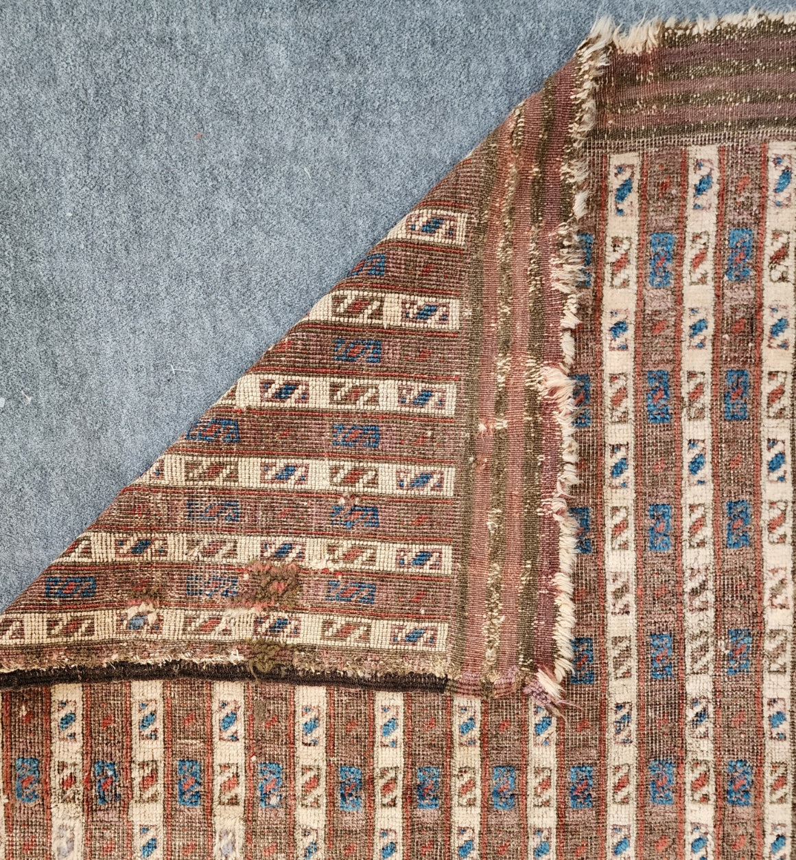 Antique Baluch Rug – Handwoven Wool (19th Century) | 3'2" x 4'9" (#24263)
