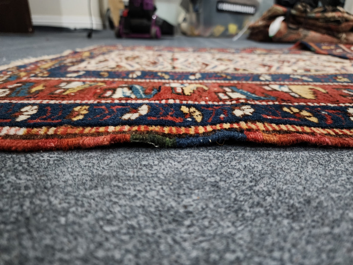 Antique Shirvan Prayer Rug – Handwoven Wool (Late 19th Century) | 3' x 4'