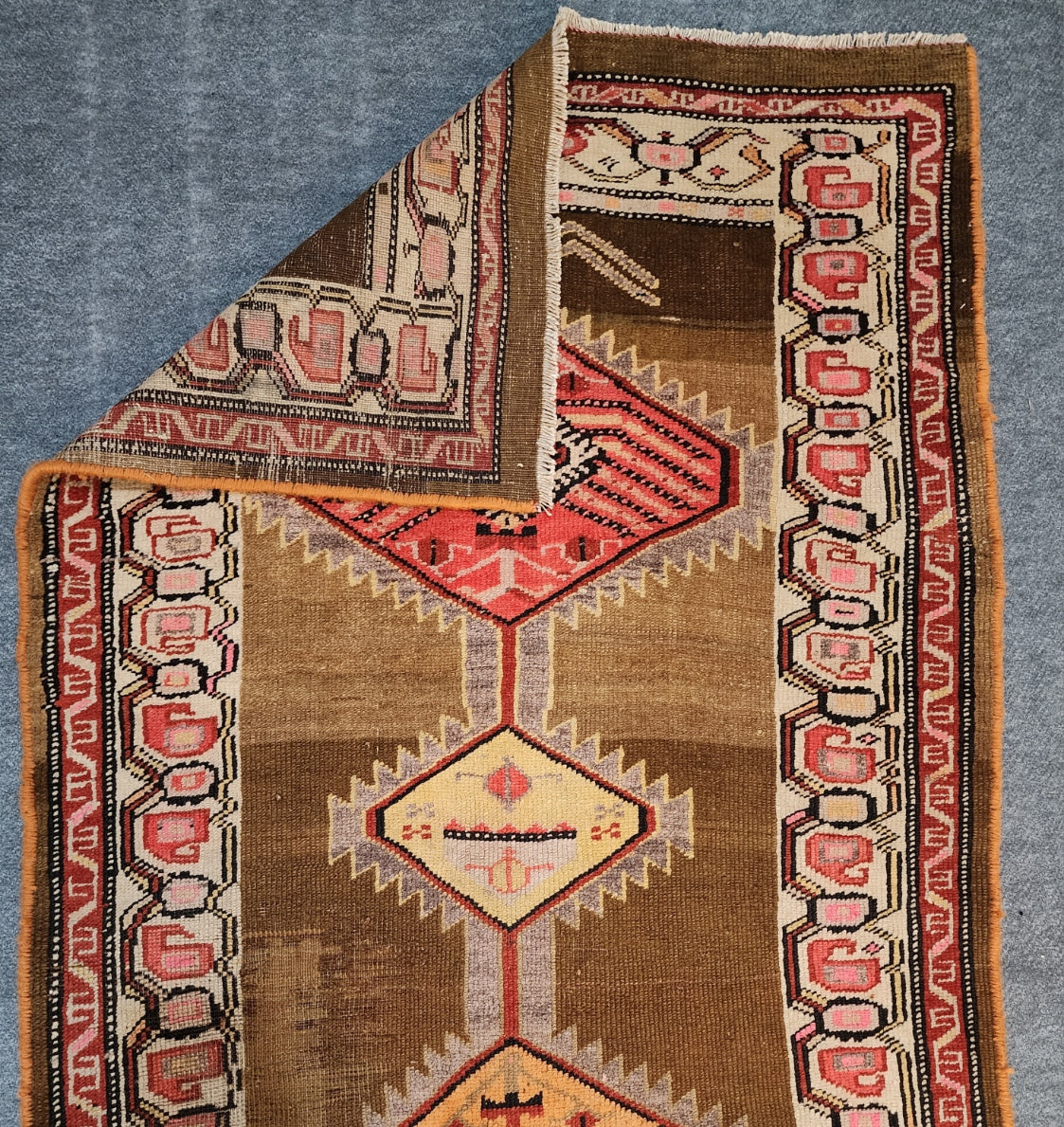 Antique Serab Runner – Handwoven Wool (Early 20th Century) | 3'3" x 8'3" (#21802)
